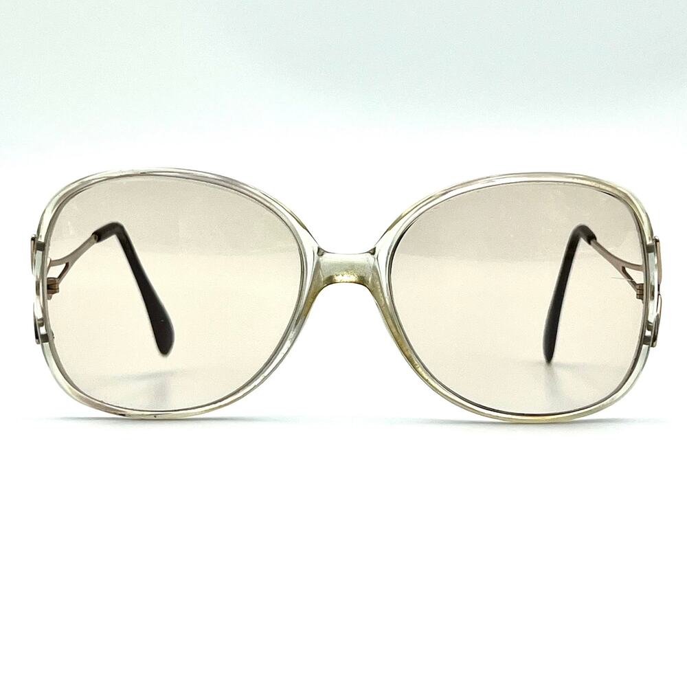 Vintage 80s Charmant 4656 Poly Flex Eyeglasses Clear Oversized Japan 56-16-130